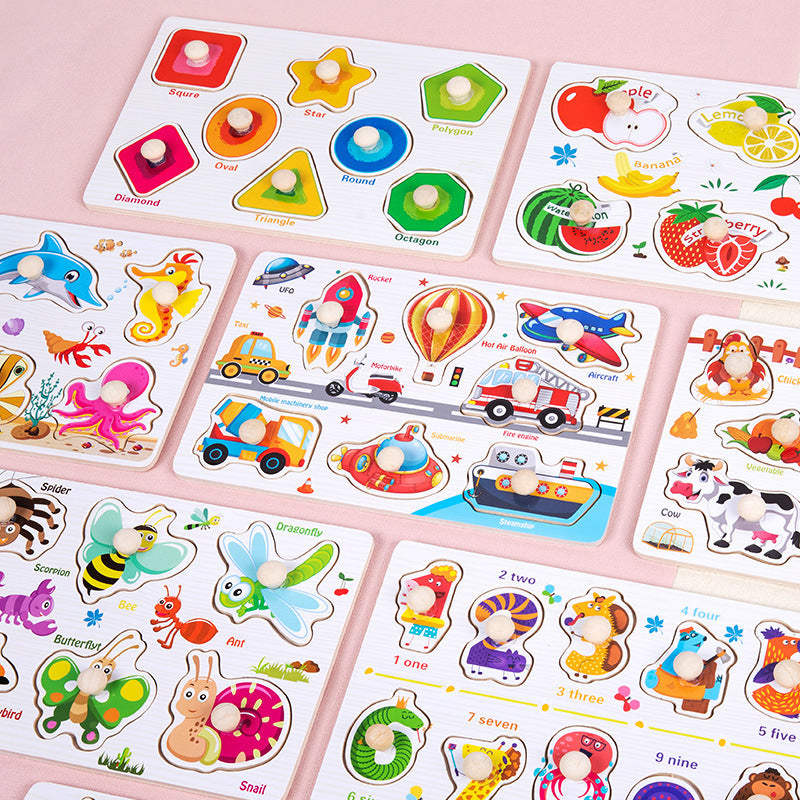 Wooden 3D Animal Puzzle Toy for Early Learning