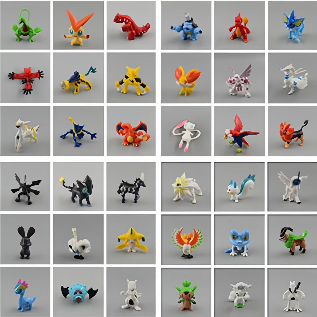 Pokémon Model Figures: Greninja, Ninetales, Pikachu