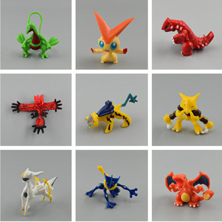 Pokémon Model Figures: Greninja, Ninetales, Pikachu