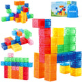 Magnetic Building Blocks Set – Montessori STEM Tiles for Toddlers 3+